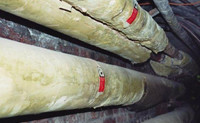 Rohre mit Asbestummantellung (schwachgebundener Asbest)